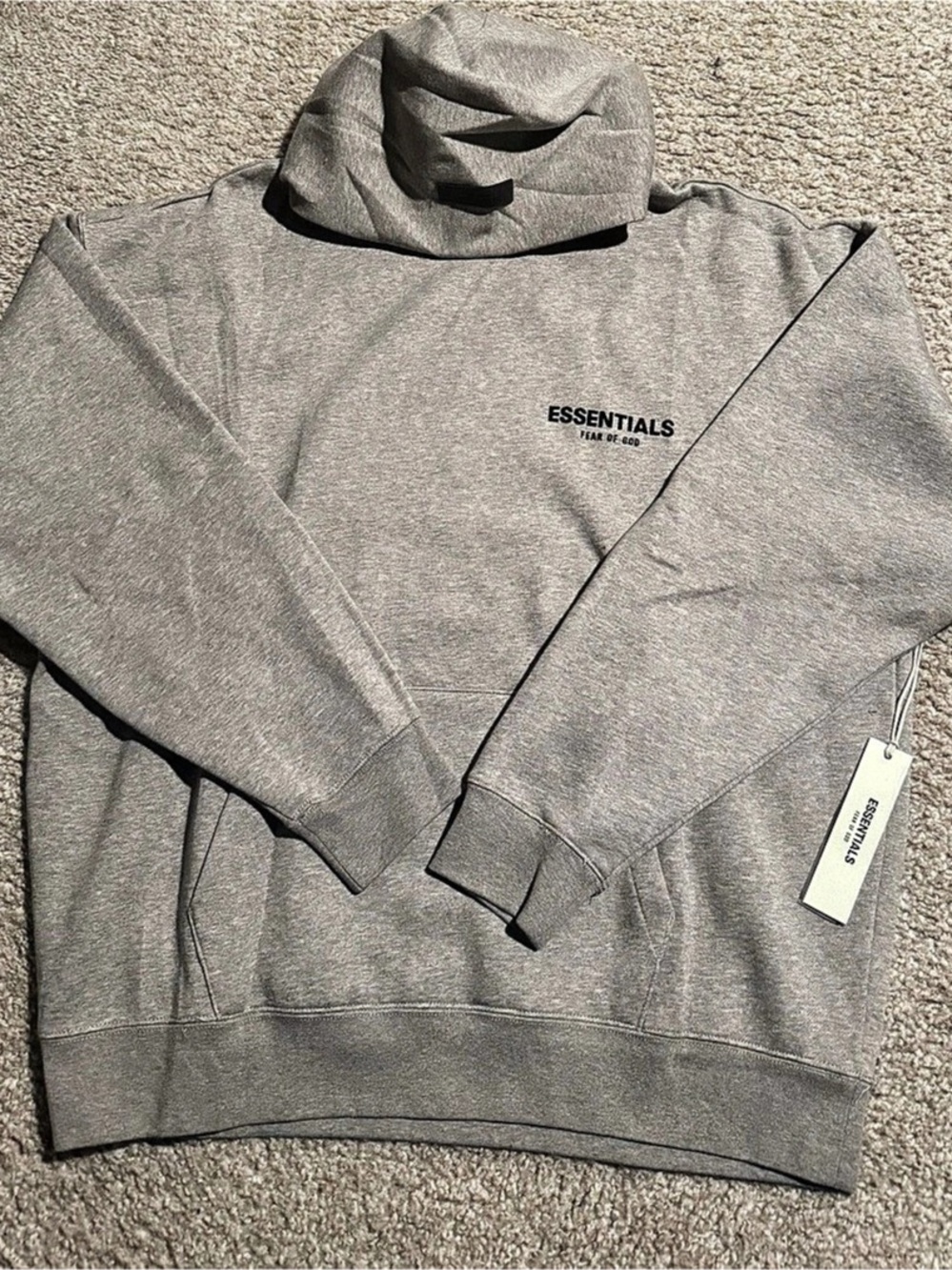 Fear of God Essentials Pullover Hoodie Heather Oatmeal Gray